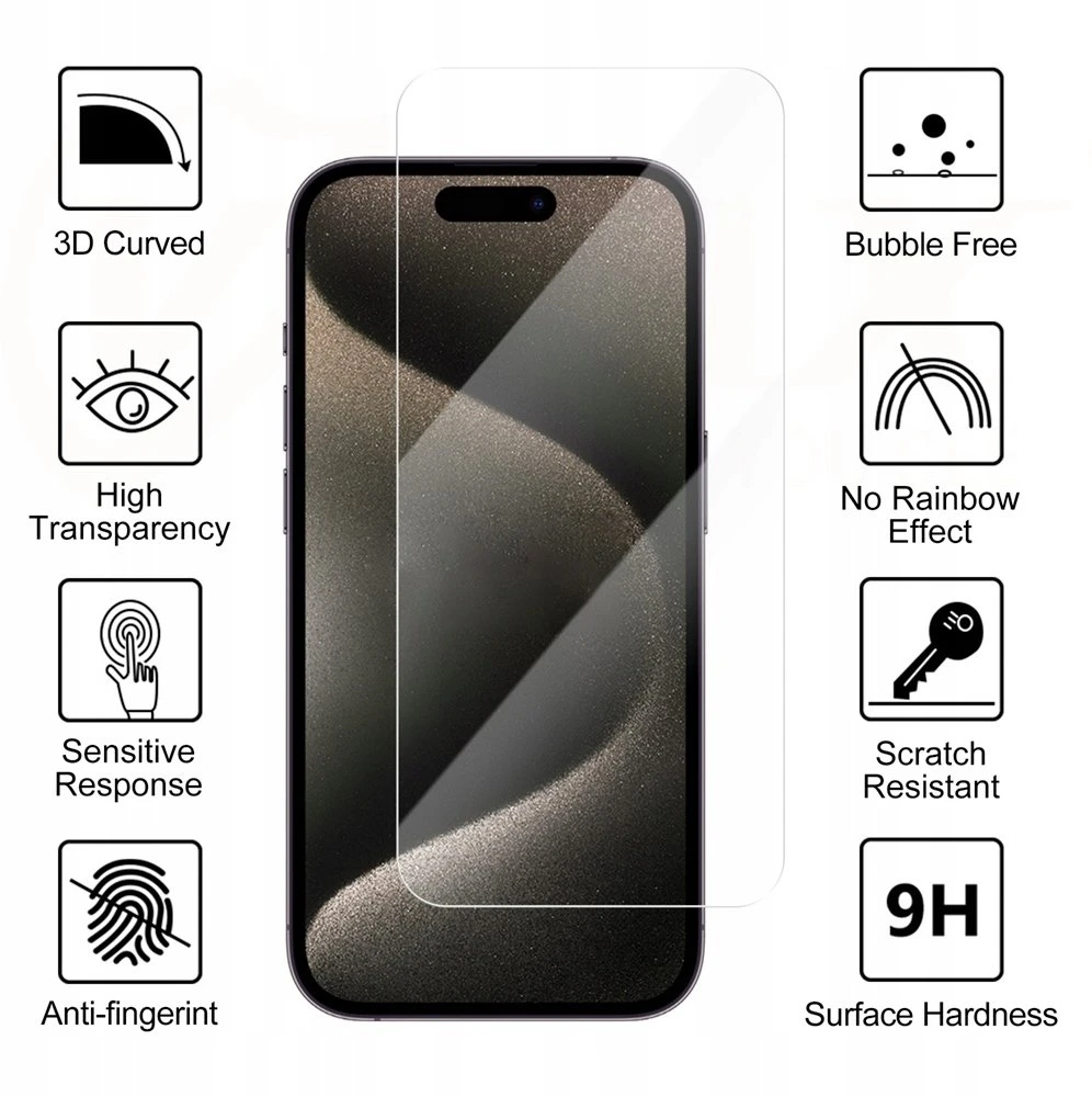 Vmax grūdintas stiklas 2,5D Normal Clear Glass, skirtas Xiaomi Redmi 13
