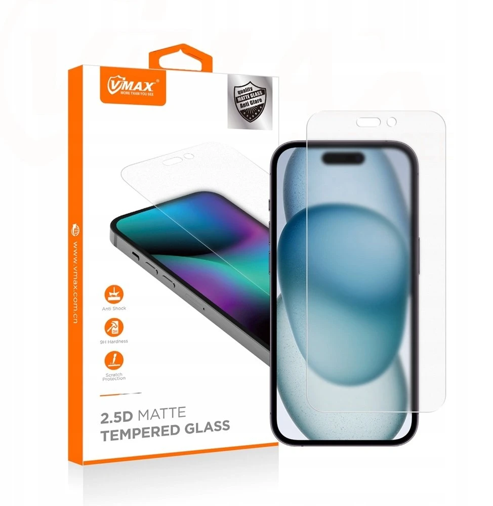 Vmax apsauginis stiklas 2,5D Normal Clear Glass Apple iPhone 15 Pro 6,1"