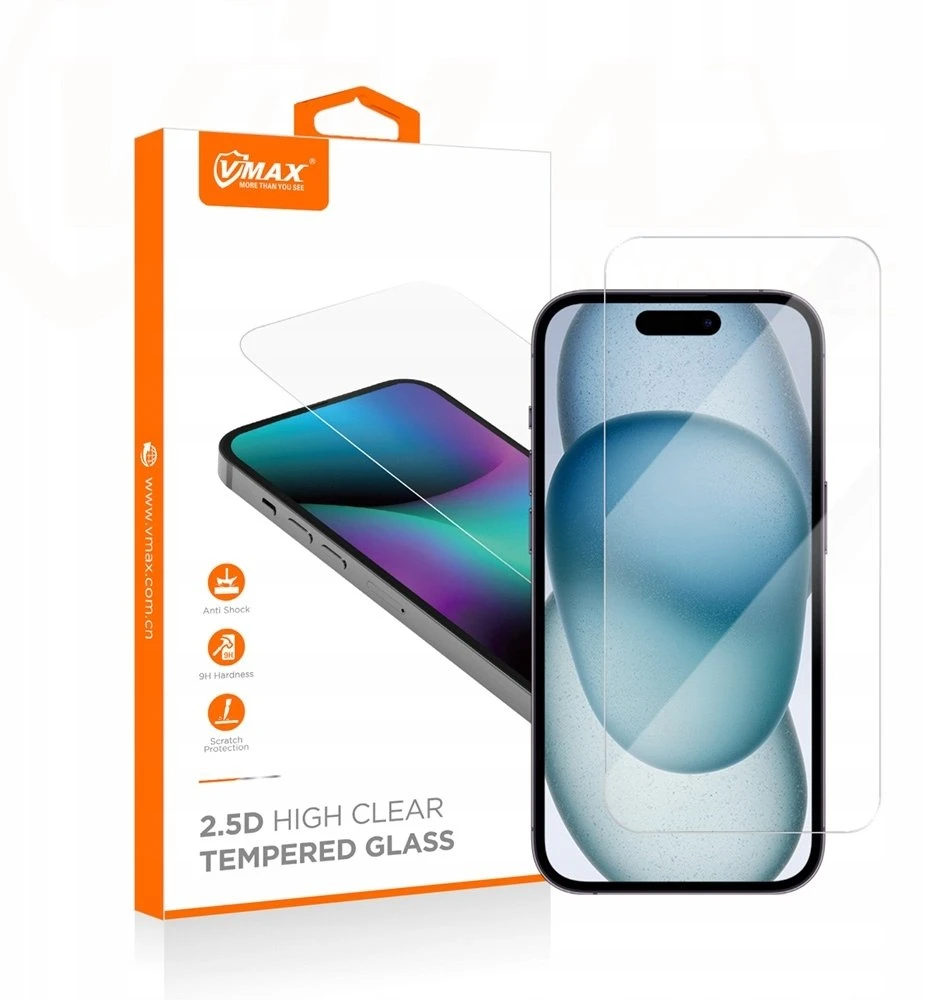 Vmax apsauginis stiklas 2,5D Normal Clear Glass Apple iPhone 16 Plus 6,7"