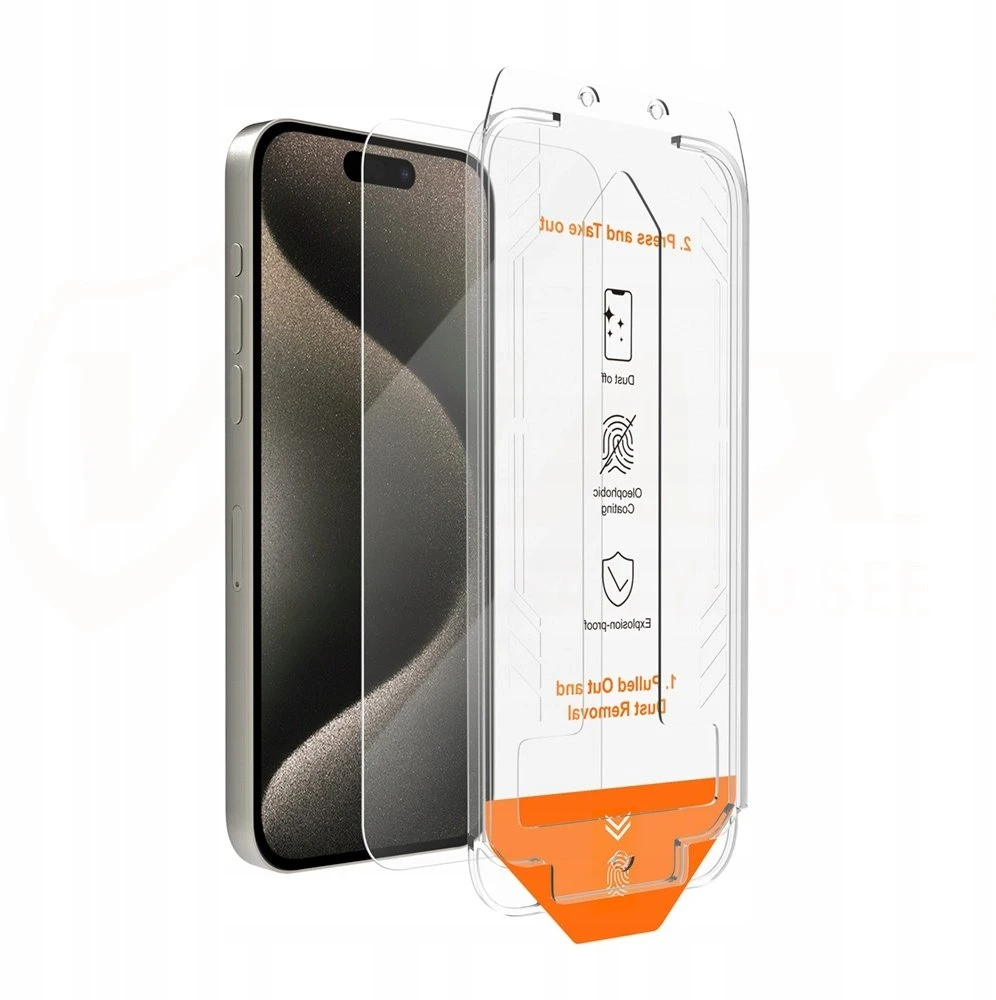 Vmax apsauginis stiklas 2,5D Normal Clear Glass Apple iPhone 15 Pro 6,1"
