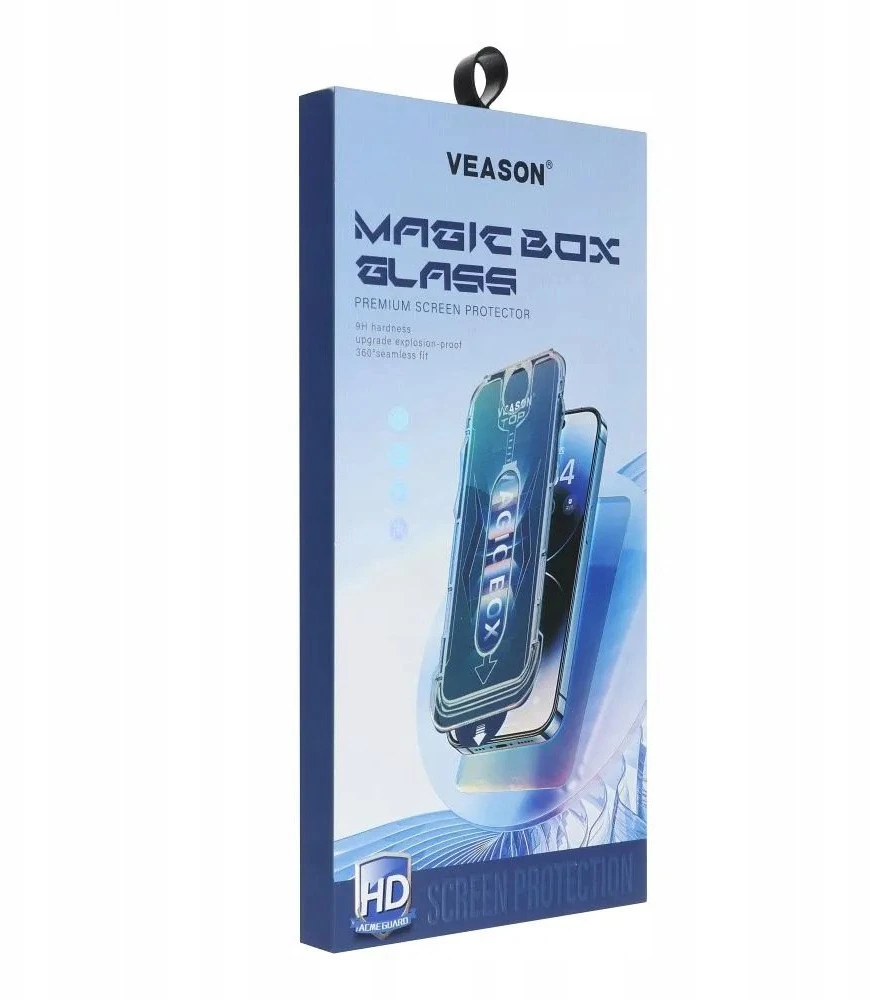 6D Pro Veason Easy-Install Glass + aplikatorius - skirtas iPhone 16 juodas