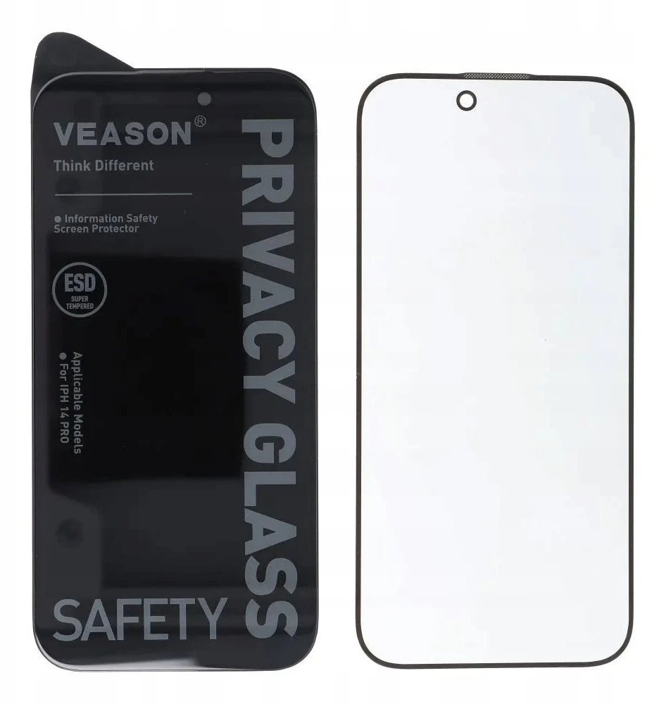 6D Pro Veason Privacy Glass - for Iphone 16 Pro juodas