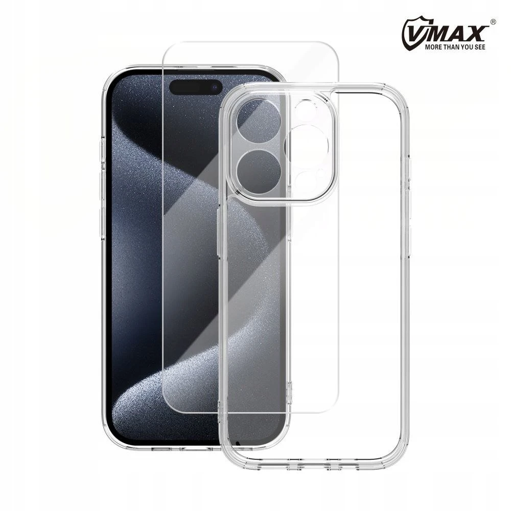 Vmax Mag dėklas + apsauginis stiklas 2,5D premium Apple iPhone 16 Plus 6,7"