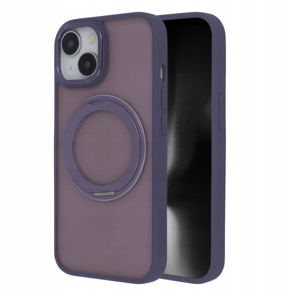 Dėklas Tecto Shield VMAX Nakładka Secure Spinning Mag do iPhone 15 6,1" violetinė