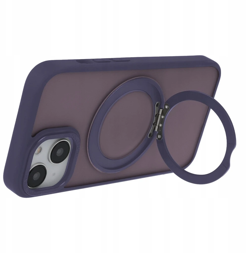 Dėklas Tecto Shield VMAX Nakładka Secure Spinning Mag do iPhone 15 6,1" violetinė