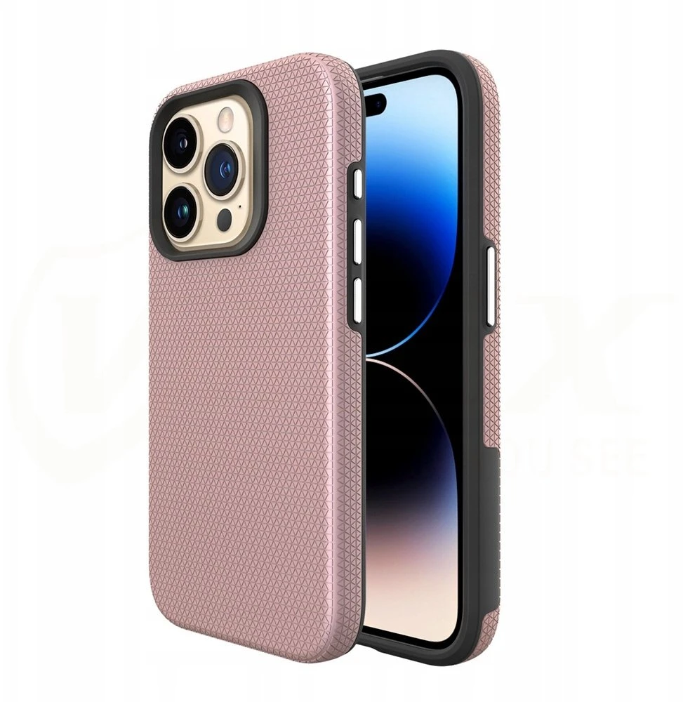 Vmax Triangle Apple iPhone 14 Pro 6,1" dėklas telefonui rožinio aukso spalvos