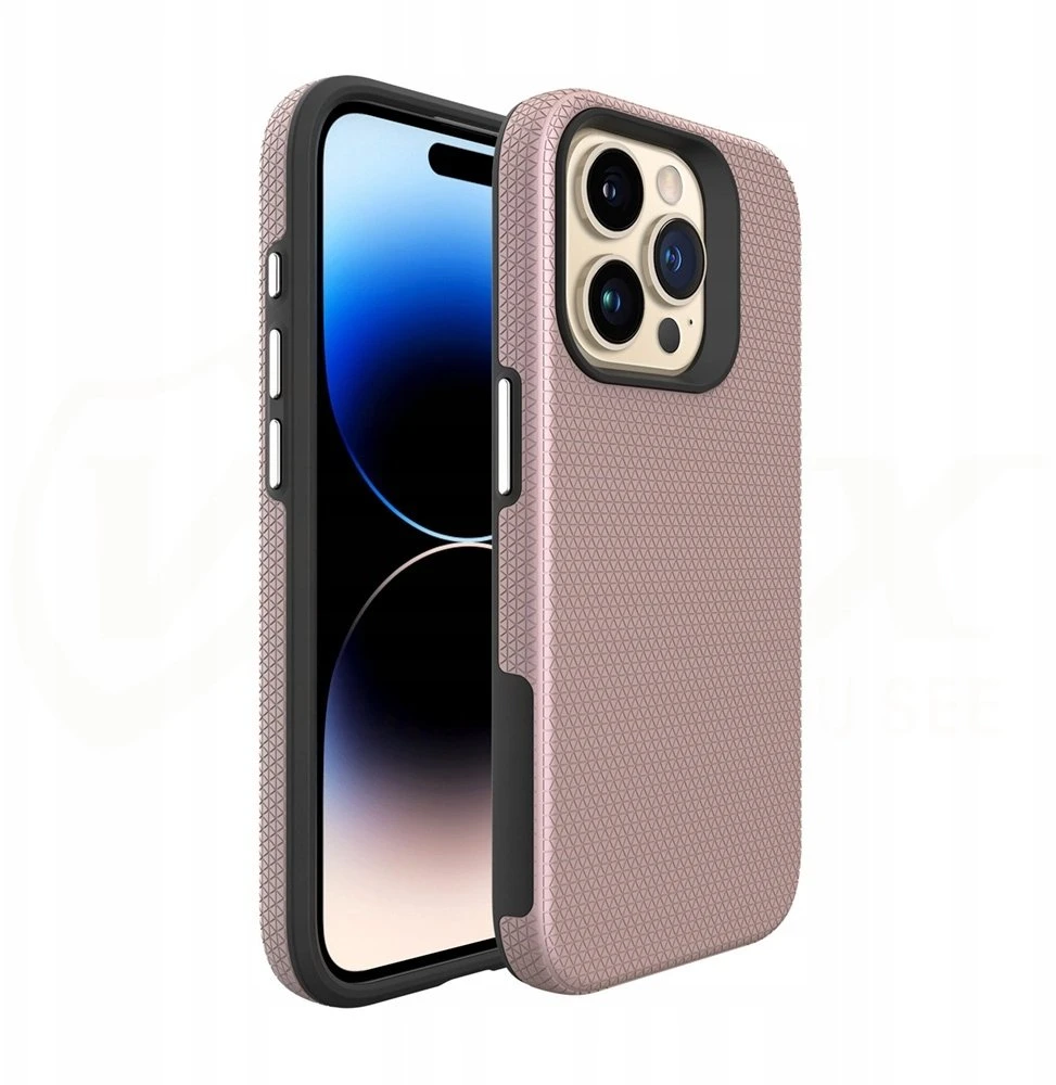 Vmax Triangle Apple iPhone 14 Pro 6,1" dėklas telefonui rožinio aukso spalvos