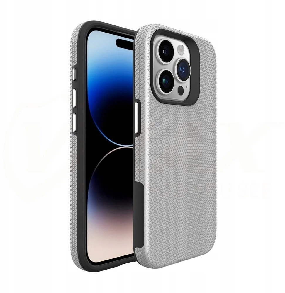 Vmax trikampio formos dėklas Samsung Galaxy A35 5G sidabrinis