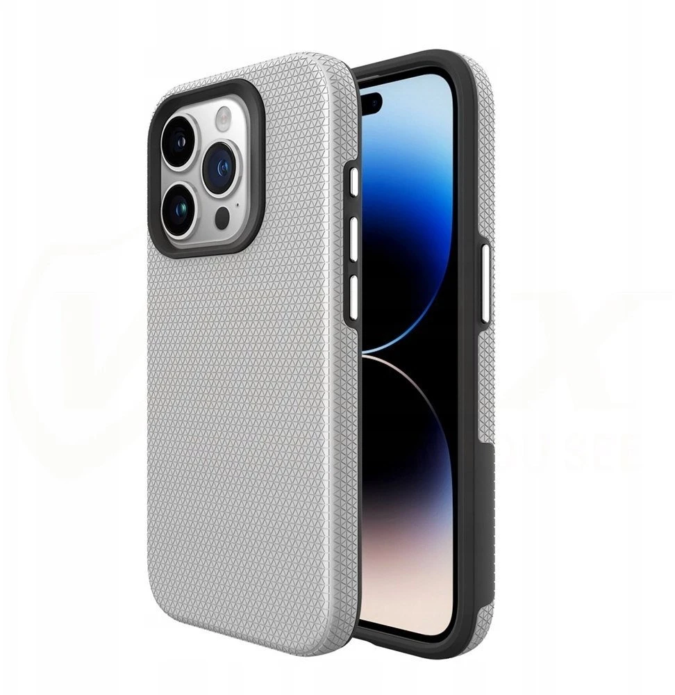 Vmax trikampio formos dėklas Samsung Galaxy A35 5G sidabrinis