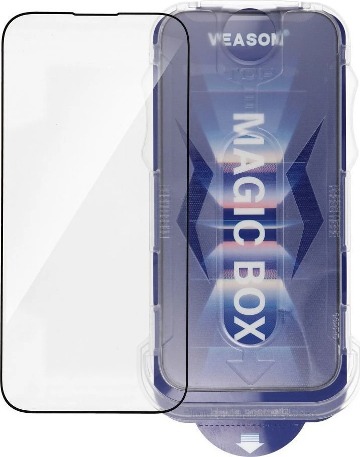 6D Pro Veason Easy-Install Glass + aplikatorius - skirtas iPhone 11 Pro Max juodas