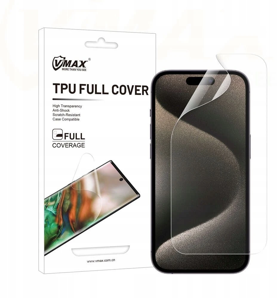 Vmax apsauginė plėvelė invisble TPU filmas - full coverage Apple iPhone 15 Plus 6,7"