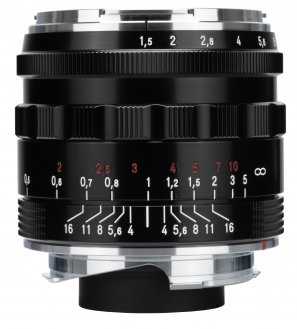 Objektyvas Obiektyw Voigtlander Obiektyw Nokton II Vintage Line 28 mm f/1,5 do Leica M - juoda