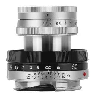 Voigtlander objektyvas Voigtlander APO Lanthar I 50 mm f/3,5, skirtas Leica M – sidabrinis
