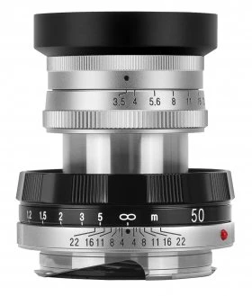 Voigtlander objektyvas Voigtlander APO Lanthar I 50 mm f/3,5, skirtas Leica M – sidabrinis