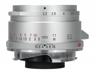 Voigtlander objektyvas Voigtlander Color Skopar 50 mm f/2,2 Leica M – sidabrinis
