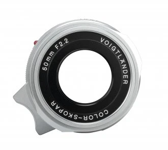 Voigtlander objektyvas Voigtlander Color Skopar 50 mm f/2,2 Leica M – sidabrinis