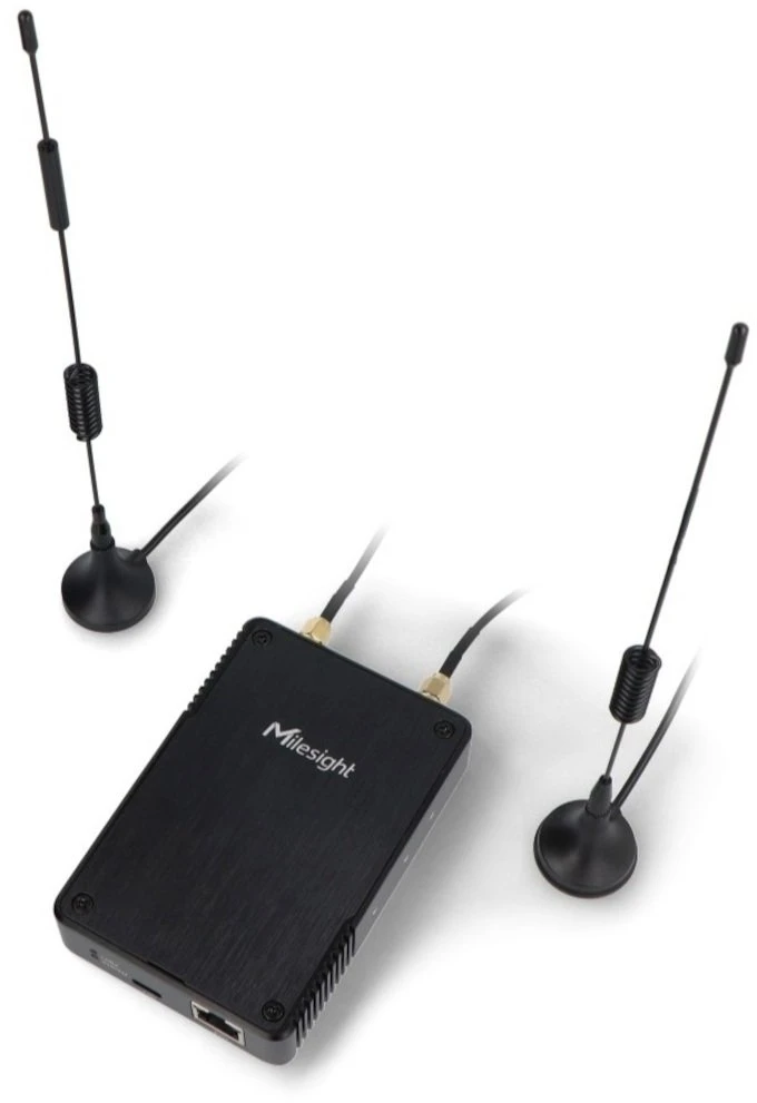 LoRaWAN WiFi / eterneto + LTE centrinis įrenginys - juodas - Milesight UG56-L08GL-868M