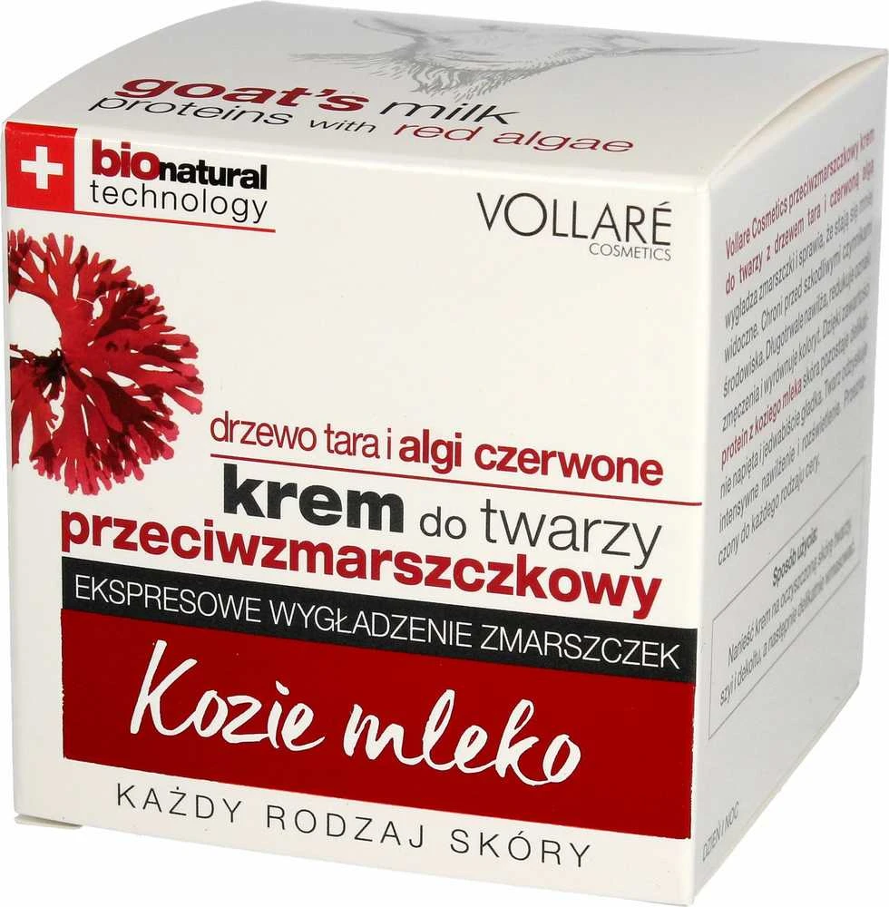Veido kremas VOLLARE su jūros dumbliais, nuo raukšlių 50ml