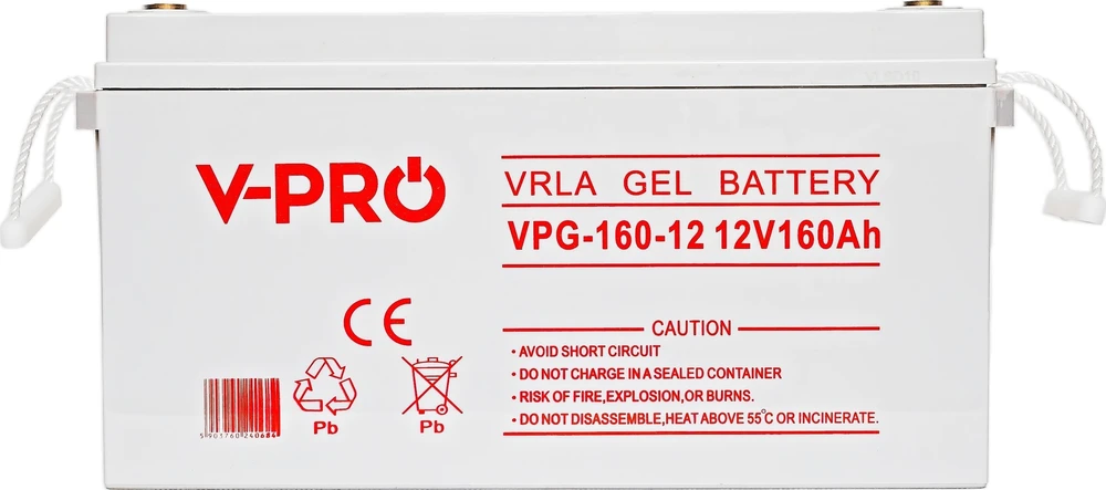 Volt Polska V-PRO akumuliatorius 160Ah su virvėmis nešimui