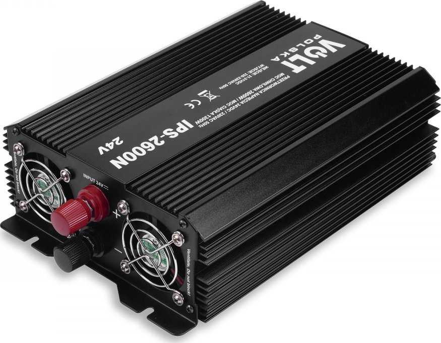 Volt Myk Auto Įtampos keitiklis IPS 24/230V (1300/2600W)