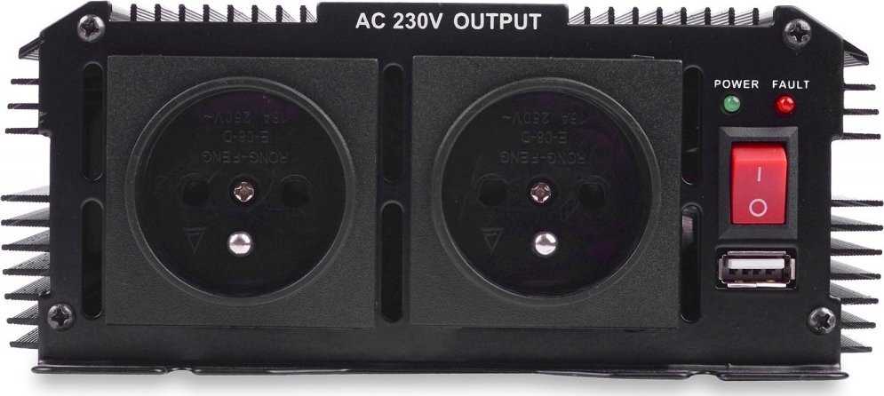 Volt Myk Auto Įtampos keitiklis IPS 24/230V (1300/2600W)