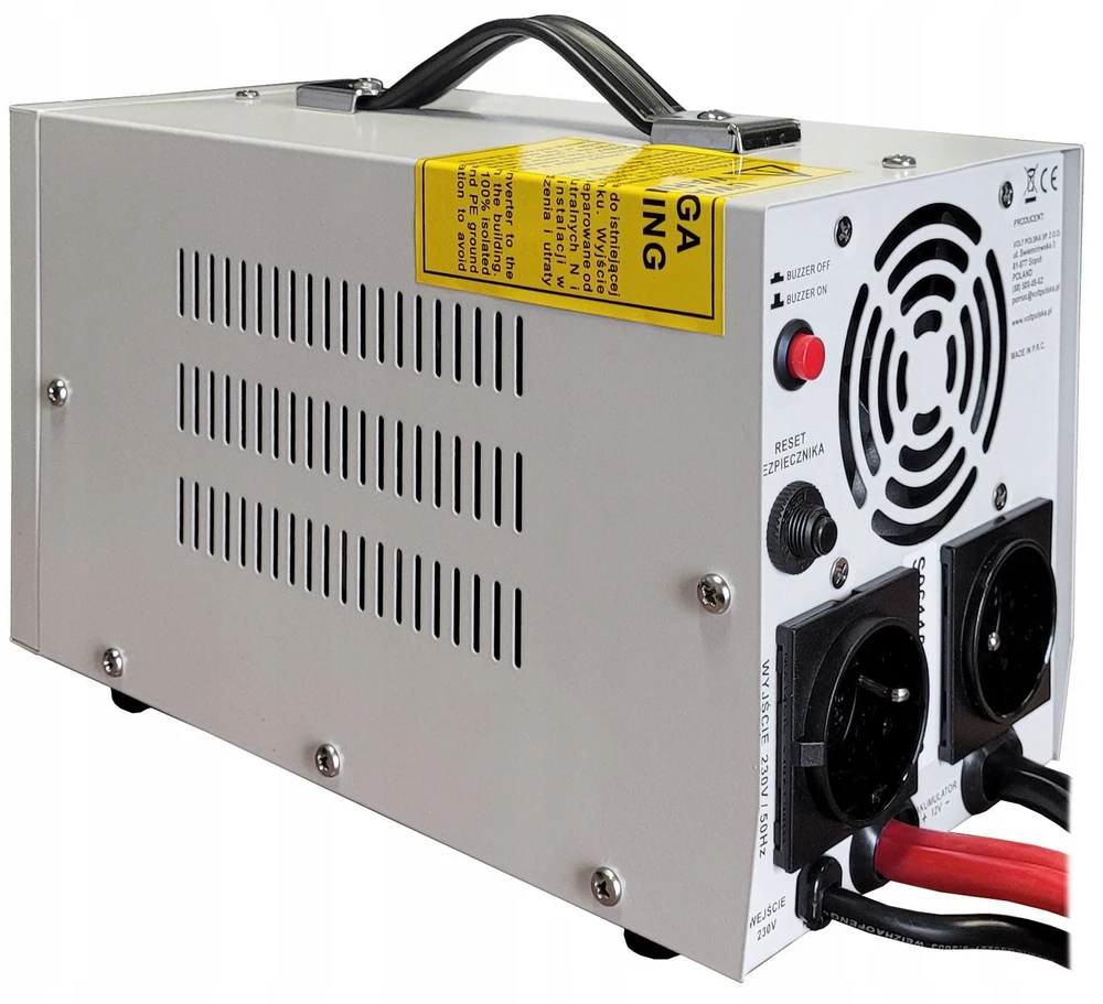 Carruzzo VOLT POLSKA SINUSPRO 1100E PLUS 12/230V (700/1100W) keitiklis [AGM, GEL, LiFePO4]