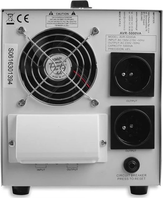 VOLT POLSKA Stabilizator napiecia AVR 5000VA 8-11% 5AVR5000SE