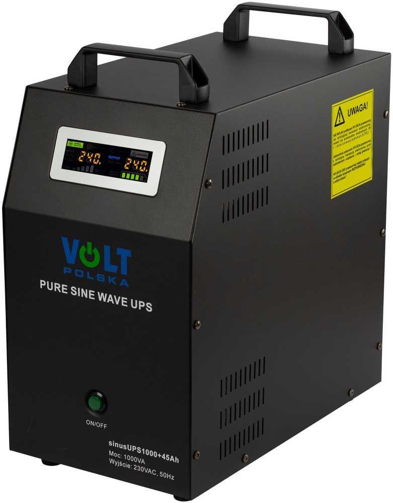 UPS MAITINIMO ŠALTINIS SINUS-UPS-1000+45AH 1000 VA VOLT Lenkija
