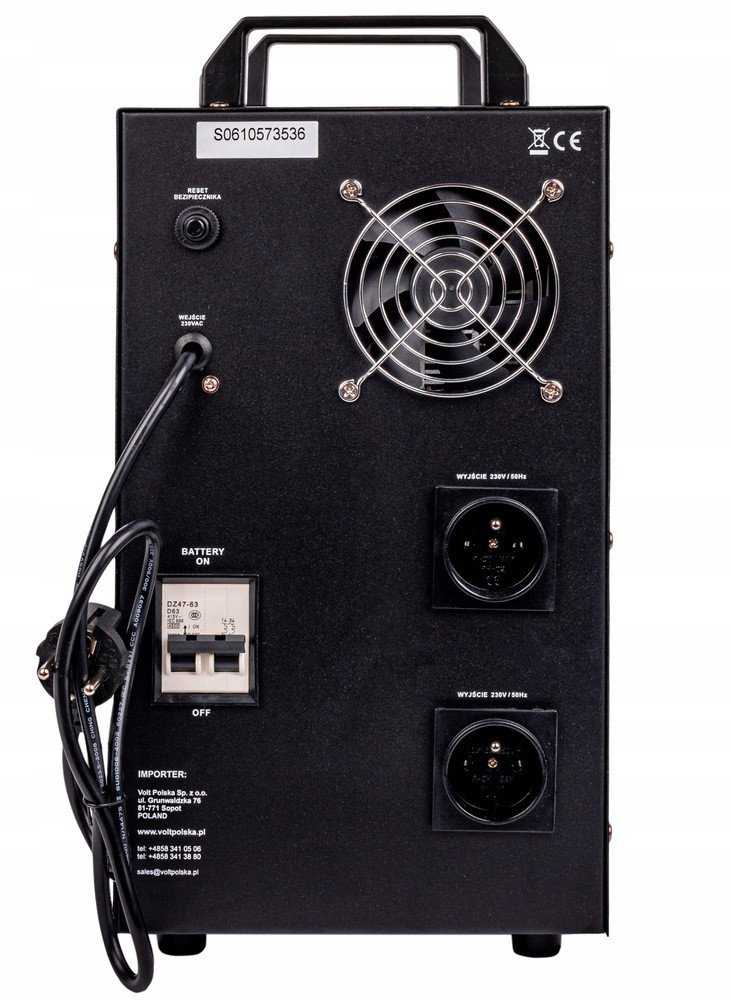 UPS MAITINIMO ŠALTINIS SINUS-UPS-1000+45AH 1000 VA VOLT Lenkija