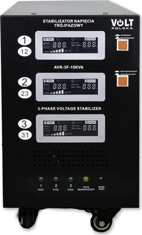Trijų fazių įtampos reguliatorius Volt Polska AVR PRO 15000 3% SERVO 3-F