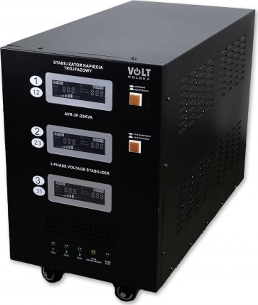Trifazis įtampos stabilizatorius Volt Polska AVR PRO 25000VA 3% SERVO 3-F