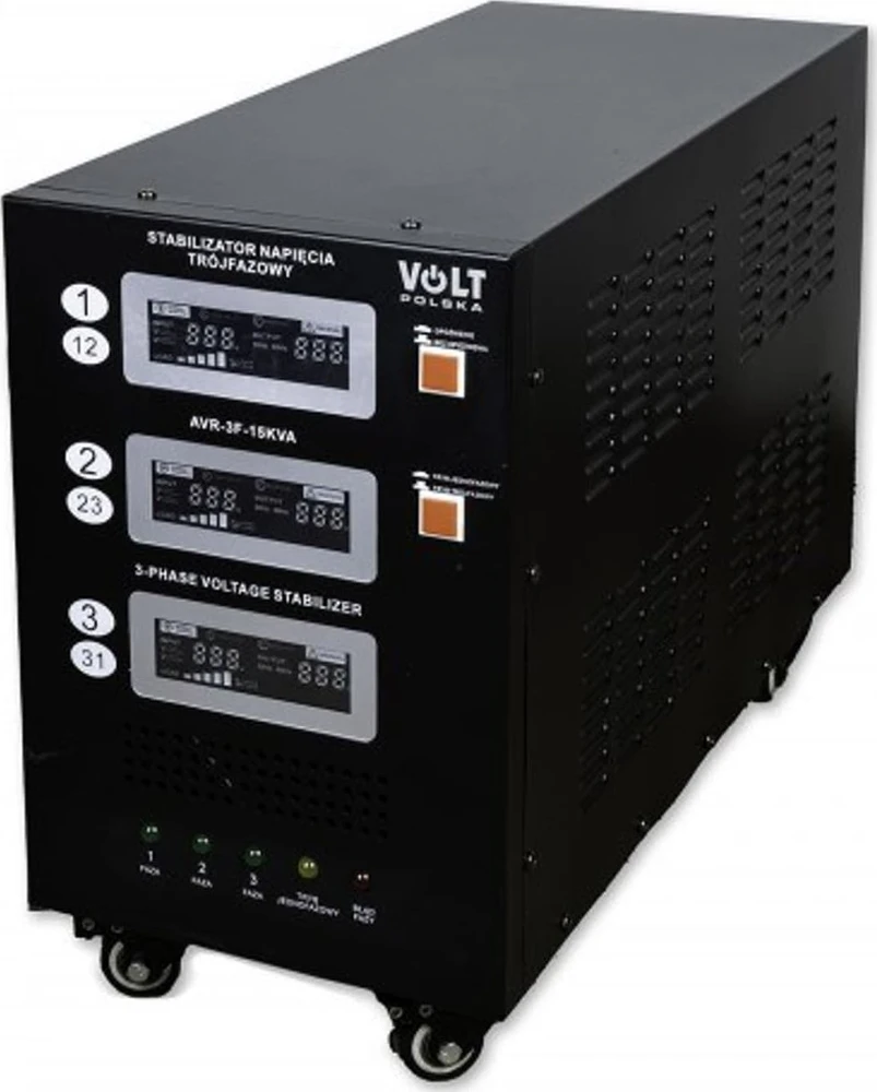 Trijų fazių įtampos reguliatorius Volt Polska AVR PRO 15000 3% SERVO 3-F
