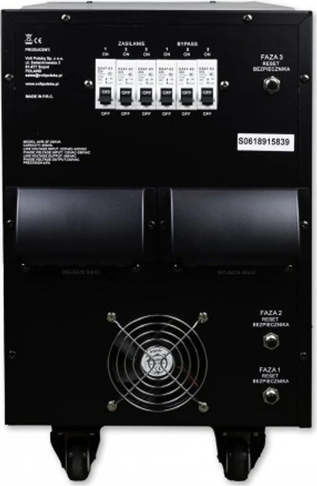 Trifazis įtampos stabilizatorius Volt Polska AVR PRO 25000VA 3% SERVO 3-F