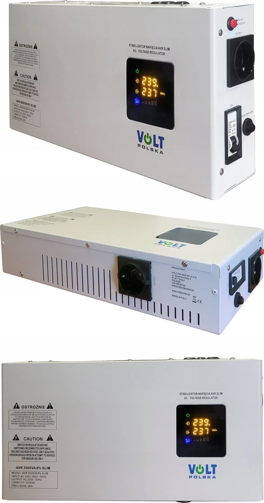 Volt Polska AVR 3000VA Plonas įtampos stabilizatorius