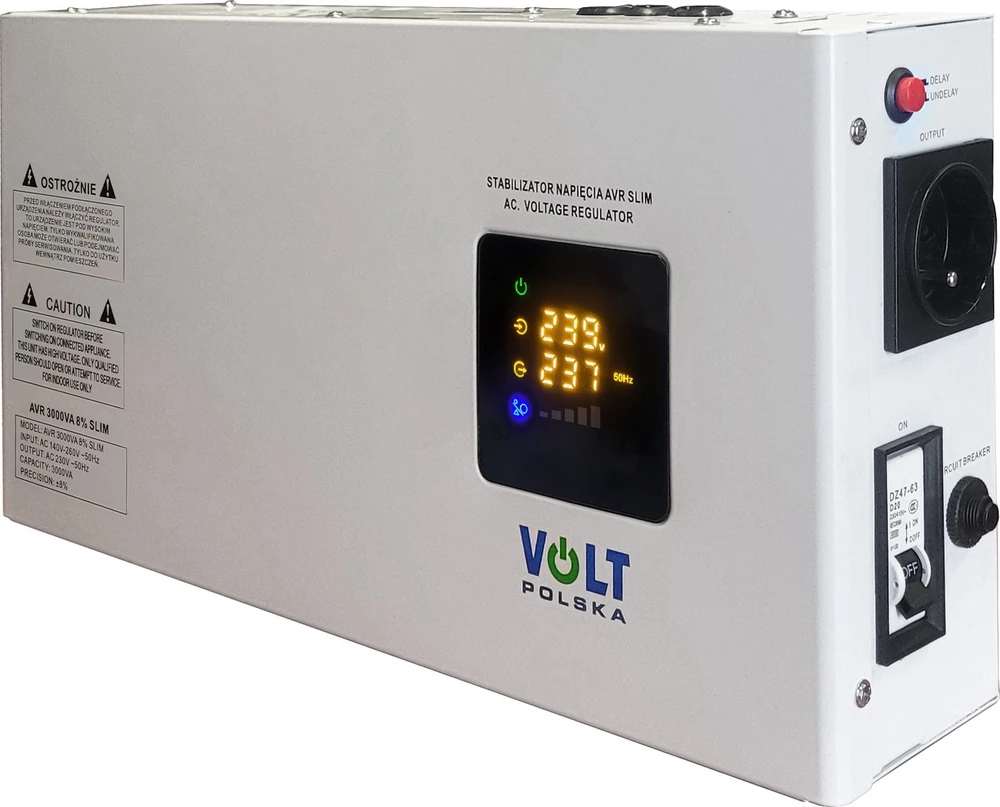 Volt Polska AVR 3000VA Plonas įtampos stabilizatorius