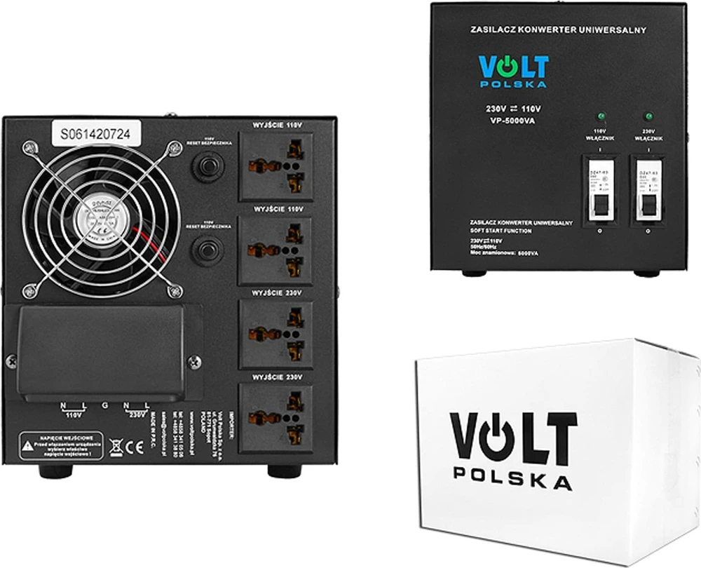 Įtampos keitiklis VP 5000 230V/110V