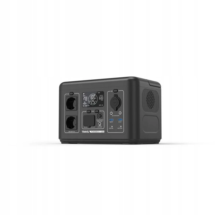 Carruzzo Nešiojama „Volt Polska TRAVEL POWERBOX 1200“ (600 W) 512 Wh įkrovos stotelė