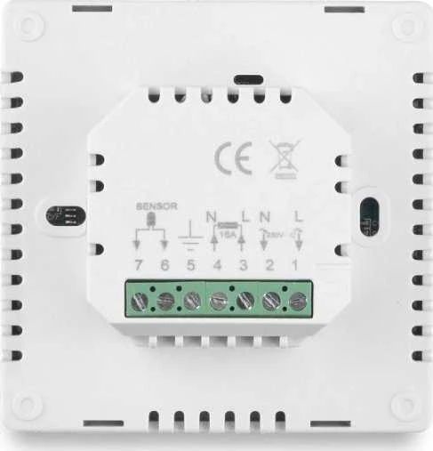 Volt „Carruzzo COMFORT HT-08“ termostatas (grindims) + išmaniojo telefono programėlė (Wi-Fi)