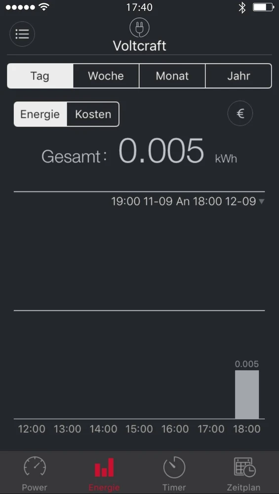 Voltcraft „Bluetooth“ energijos sąnaudų matuoklis 1626068