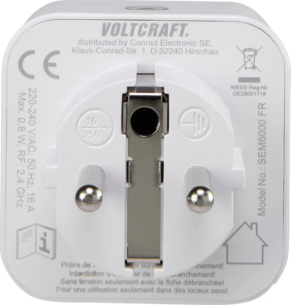 Voltcraft „Bluetooth“ energijos sąnaudų matuoklis 1626068