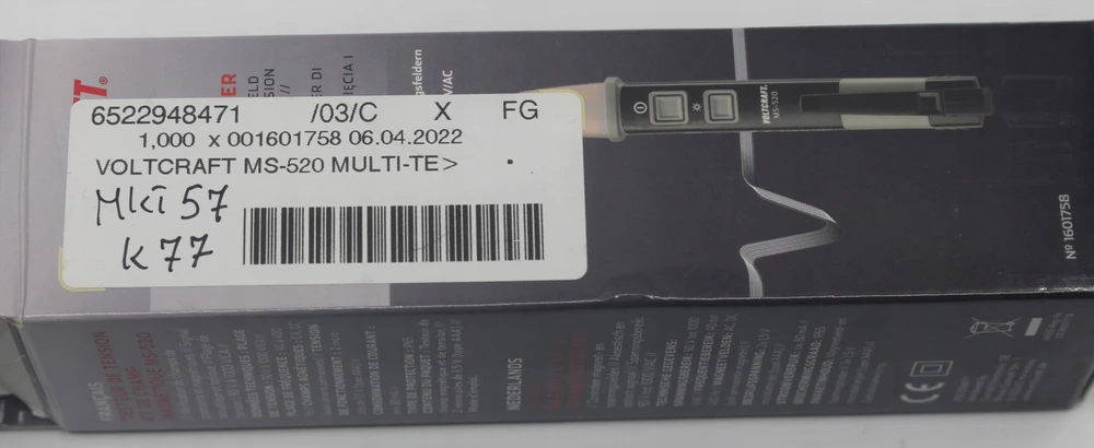 Voltcraft įtampos multimeteris MS-520 1601758