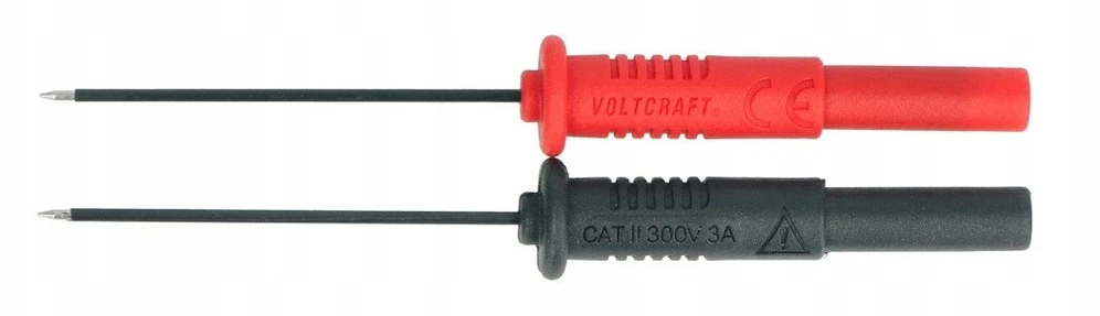 Voltcraft Apsaugotų matavimo antgalių rinkinys Moteriškas jungtis 4 mm CAT II 300 V juoda, raudona VOLTCRAFT MSS-102