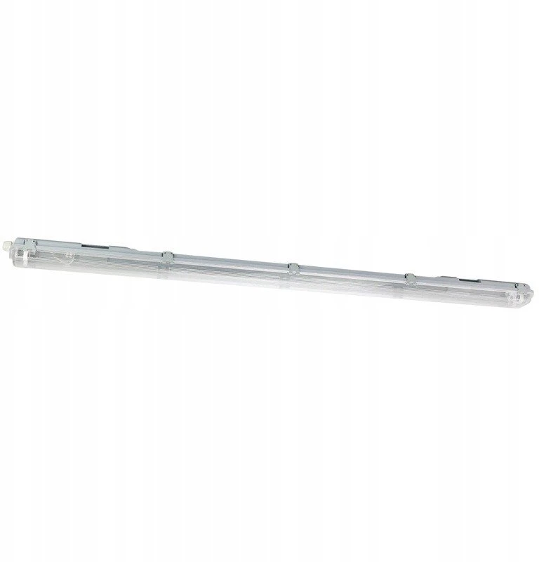 Led Line Lite Hermetinis šviestuvas VANTO 2xT8 IP65 120cm pilkas ABS/PS su reflektorium