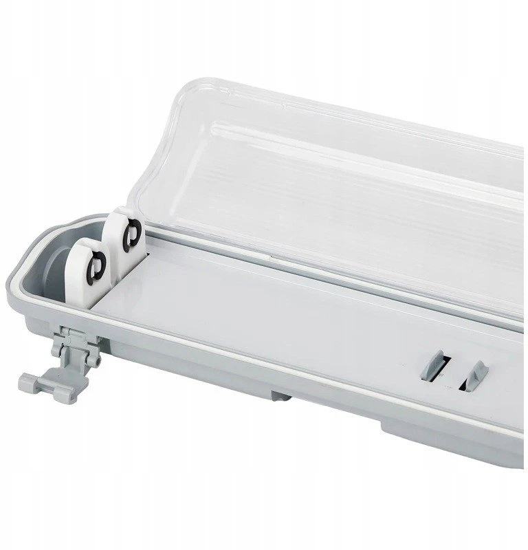 Led Line Lite Hermetinis šviestuvas VANTO 2xT8 IP65 120cm pilkas ABS/PS su reflektorium