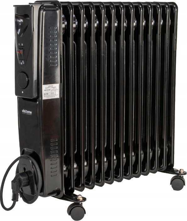 VOLTENO alyvos radiatorius 13 briaunų 2500W juodas