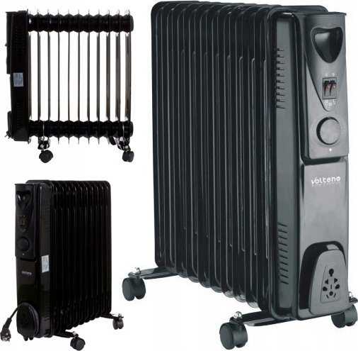 VOLTENO alyvos radiatorius 13 briaunų 2500W juodas