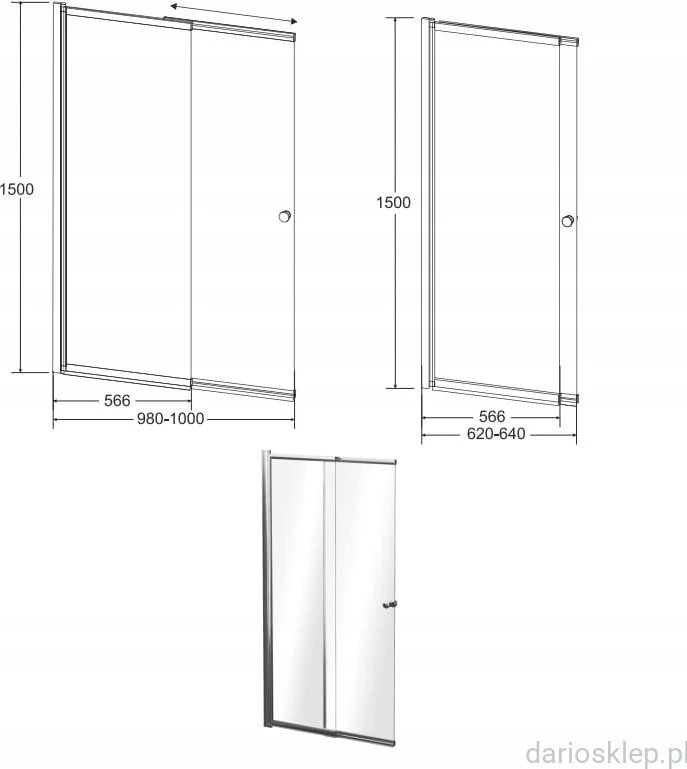 Vonios sienelė Besco Easy Slide Juodas, 100 x 150 cm