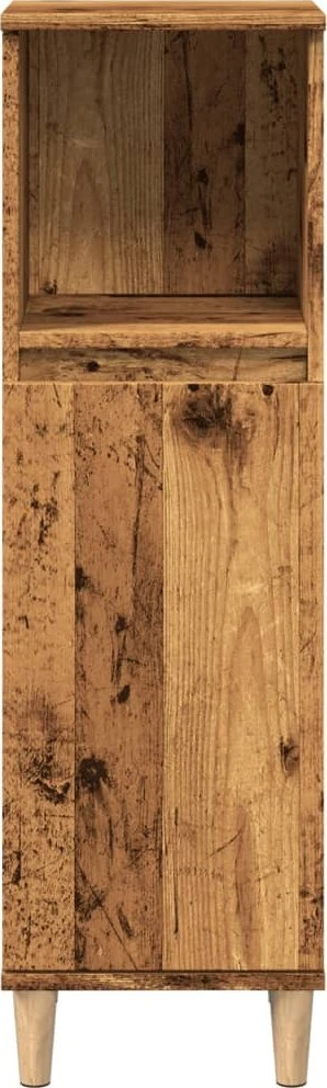 Vonios kambario spintelė, medienos, 30x30x100cm, mediena