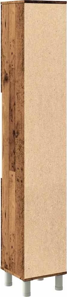 Vonios spintelė Old Wood 30x30x179 cm Engineered Wood