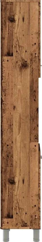 Vonios spintelė Old Wood 30x30x179 cm Engineered Wood